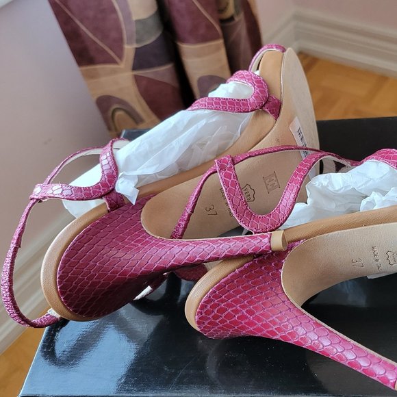 ESCADA - Brand New High heels summer leather shoes, made in Italy, Size EU: 37 - Picture 7 of 7